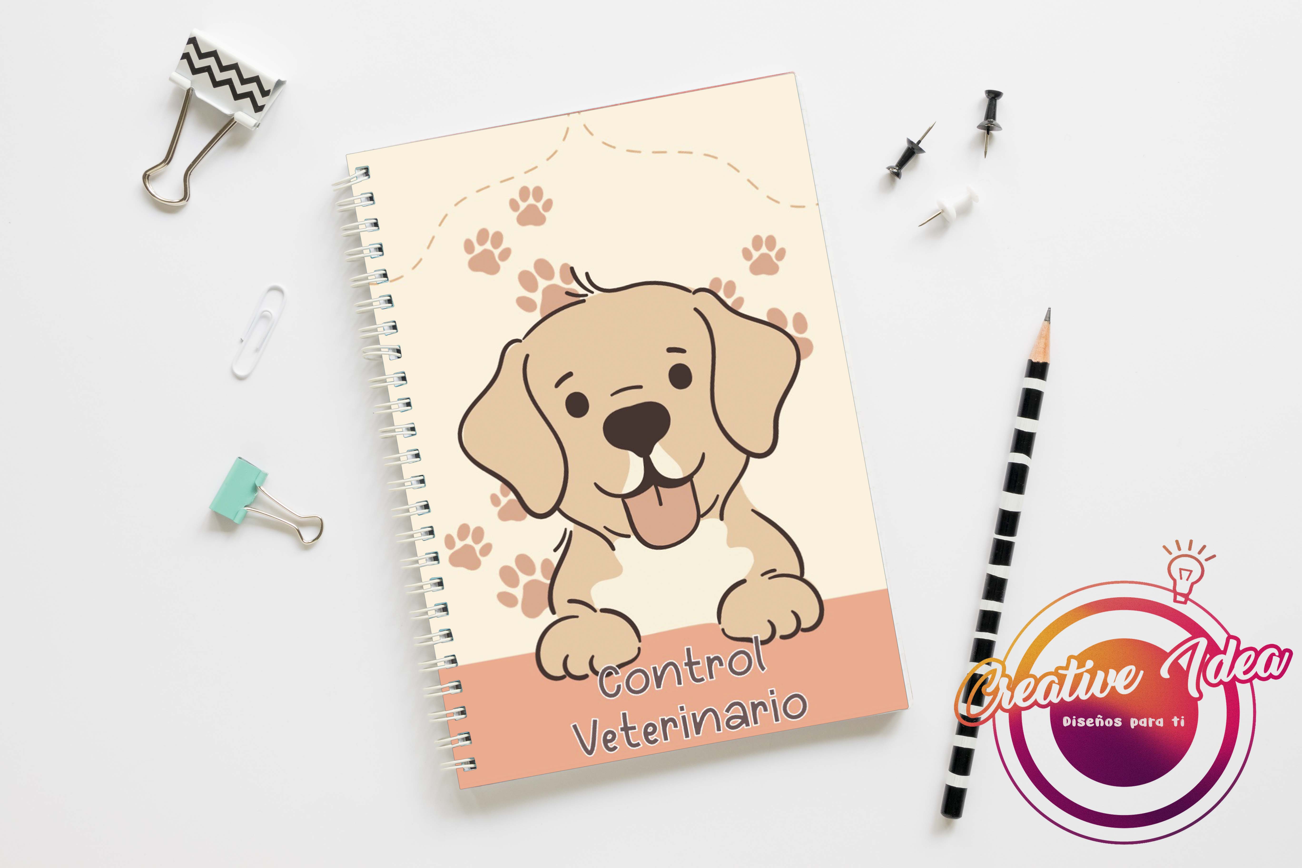 Perro en control veterinario